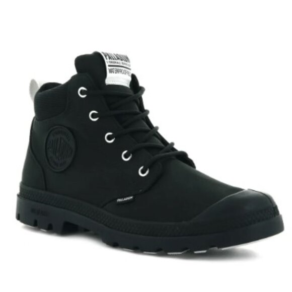 PALLADIUM Boots | PAMPA LITE + CUFF WP | BLACK | SZ8.5 - Picture 1 of 14